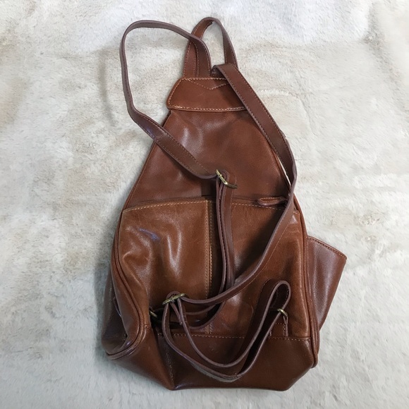 Aurielle Bags Vintage Aurielle Leather Sling Backpack Purse Poshmark